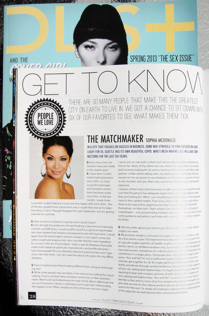 DLIST MAGAZINE ABOUT SOPHISTICATED MATCHMAKING 
